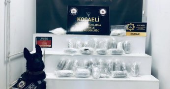 Zuladaki 9 kilo 500 gram uyuşturucu polisin dikkatinden kaçmadı