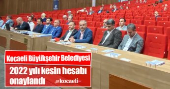 Kocaeli Büyükşehir Belediyesi 2022 yılı kesin hesabı onaylandı