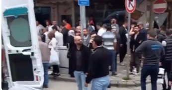 Cadde üzerinde tabanca ile vurulan kadın yaralandı