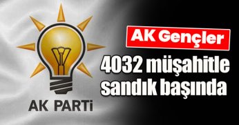 AK Gençler 4032 müşahitle sandık başında