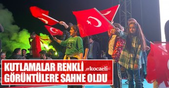 KUTLAMALAR RENKLİ GÖRÜNTÜLERE SAHNE OLDU