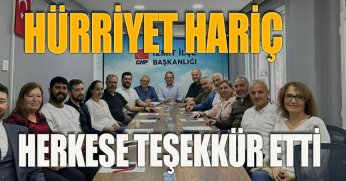 HÜRRİYET HARİÇ HERKESE TEŞEKKÜR ETTİ!