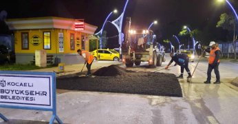 Turan Güneş Caddesi Yol Bakım Timi tarafından asfaltlandı