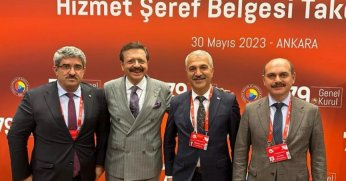 KOTO’dan TOBB Genel Kurulu’na çıkarma; TEBRİKLER BAŞKAN HİSARCIKLIOĞLU 