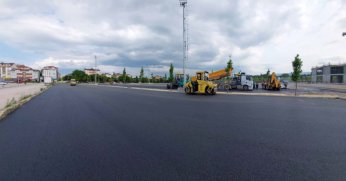 Sağlıklı Yaşam Parkı otoparkı asfaltlandı