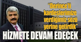 DERİNCELİLERE MÜJDE 