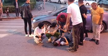 Otomobilin çarptığı bisikletli yaralandı