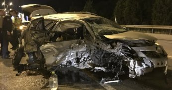 TEM’de kaza: Aynı otomobilden 8 yaralı çıktı