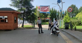 Yayaya özel alanlarda motosiklet kullanımına geçit yok