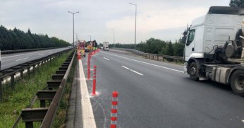 Stadyum yolu için TEM’de çalışmalar başladı