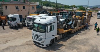 Büyükşehir’in 2. yardım kafilesi Bartın’a uğurlandı