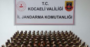 Kocaeli'de 169 bandrolsüz içki ele geçirildi