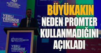BÜYÜKAKIN NEDEN PROMTER KULLANMADIĞINI AÇIKLADI