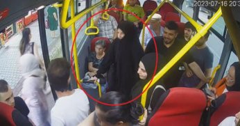 Otobüsteki tesettürlü kıza hakaret!