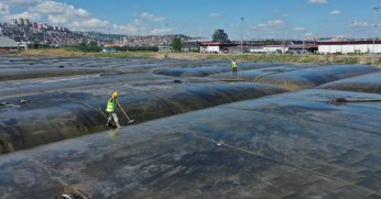 İzmit Körfezi'ni akvaryuma dönüştürecek dev projede ilk 20 geotekstil tüp hazır