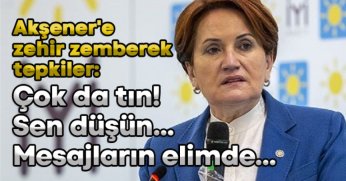 Çok da tın! Sen düşün...Mesajların elimde...