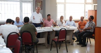 Başkan Aygün İstişarelerini Sürdürüyor