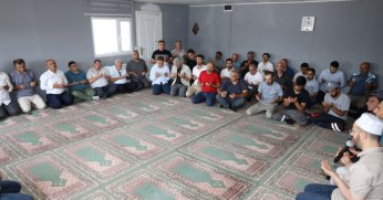 Hayatını kaybeden iki personel için Kur’an okundu