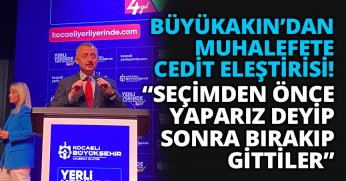 “SEÇİMDEN ÖNCE YAPARIZ DEYİP SONRA BIRAKIP GİTTİLER”