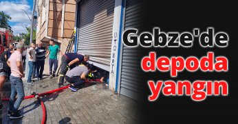 Gebze'de depoda yangın