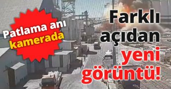 DERİNCE'DEKİ KORKUNÇ PATLAMA BÖYLE GÖRÜNTÜLENDİ!