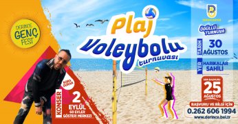 Plaj Voleybolu Turnuvasına kayıtlar devam ediyor