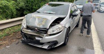 TEM'de zincirleme trafik kazası: 3 yaralı