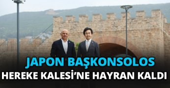 JAPON BAŞKONSOLOS HEREKE KALESİ’NE HAYRAN KALDI;  “Hereke Kalesi mutlaka görülmeli”