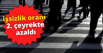 İşsizlik oranı 2. çeyrekte azaldı