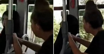 Çarşaflı kadına hakaret eden  kadın gözaltına alındı