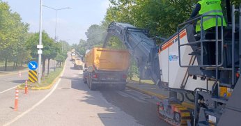 Başiskele Hacı Mecit Bulvarı asfaltlanıyor