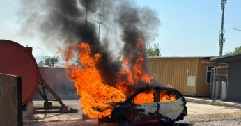 İtfaiyeden Ford Otosan’a yangına müdahale eğitimi