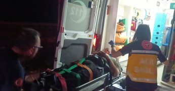 Yolun karşısına geçen şahsa halk otobüsü çarptı