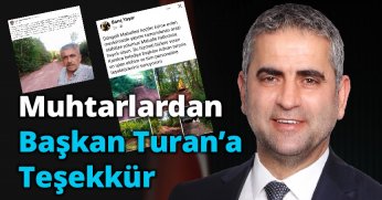 Muhtarlardan Başkan Turan’a teşekkür