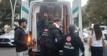 Kaza yapan motosikletli ehliyeti olmadığı için hastaneye gitmeyi reddetti