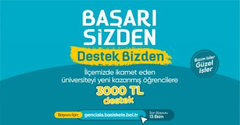 Yeni Üniversiteli Gençlere Eğitim Desteğine Devam