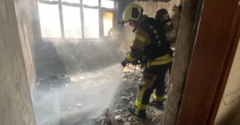 Kullanılmayan binada yangın çıktı