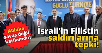İsrail'in Filistin saldırısına tepki!