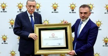 Erdoğan mazbatasını aldı