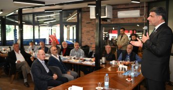 KOCAMAN CAMİ DERNEK BAŞKANLARIYLA BİR ARAYA GELDİ