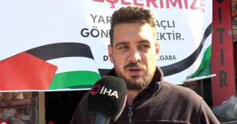 Bir günlük kazancını onlar için bağışladı