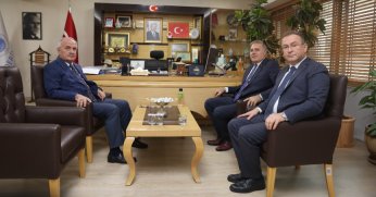 Ayhan ve Demirelli’den  Başkan Aygün’e Ziyaret