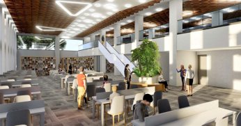 Darıca Millet Kıraathanesine modern kütüphane