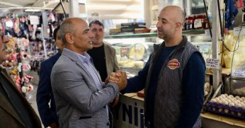 Başkan Söğüt’ten pazar ziyareti