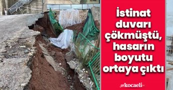 İstinat duvarı çökmüştü, hasarın boyutu ortaya çıktı