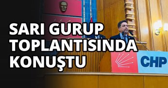 SARI GURUP TOPLANTISINDA KONUŞTU