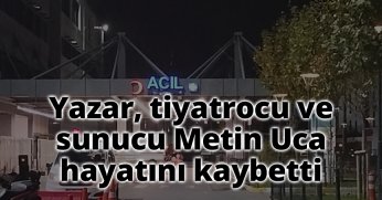 Yazar, tiyatrocu ve sunucu Metin Uca hayatını kaybetti