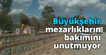 Büyükşehir, mezarlıkların bakımını unutmuyor