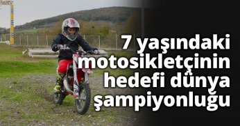 7 yaşındaki motosikletçinin hedefi dünya şampiyonluğu