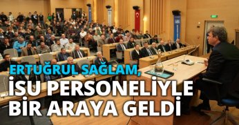 KOCAELİSPOR TEKNİK DİREKTÖRÜ ERTUĞRUL SAĞLAM, İSU PERSONELİYLE BİR ARAYA GELDİ
